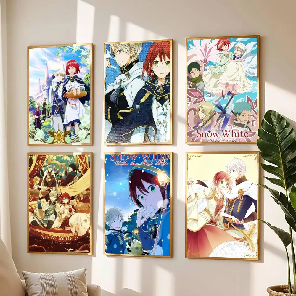 anime S-Snow White with the Red Hair-R Poster Modern Wall Decal for Living Room Cafe Office Bar and Bedroom