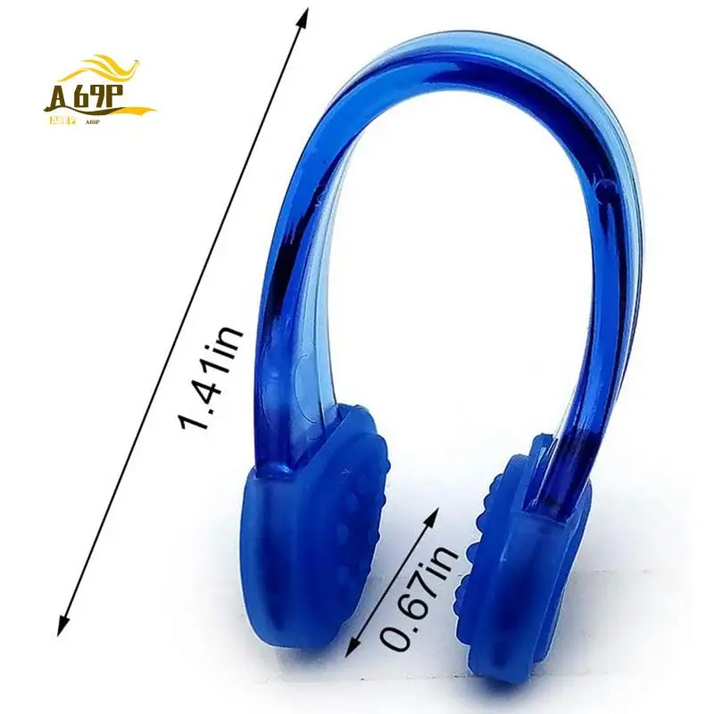 A69P-Silicone Waterproof Swimming Nose Clips Pool Nose Plugs For Adults Set Of 4