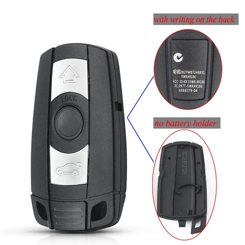 KEYYOU 1 Шт. Чехол Для Автомобильного Ключа Из ABS+металла Для BMW E61 E90 E82 E70 E71 E87 E88 E89 X5 X6 1 3 5 6 Серий