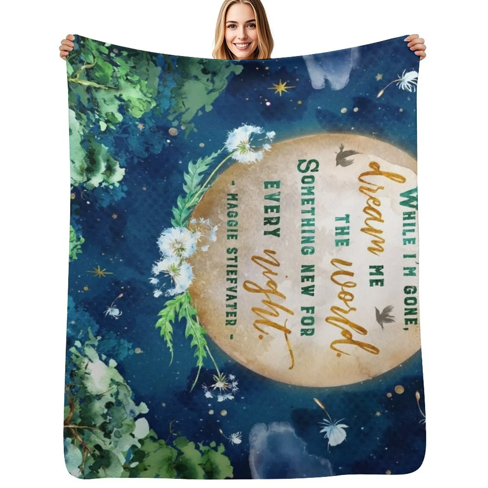 

Dream me the world Throw Blanket Luxury Designer Thermals For Travel Luxury Kid'S Blankets
