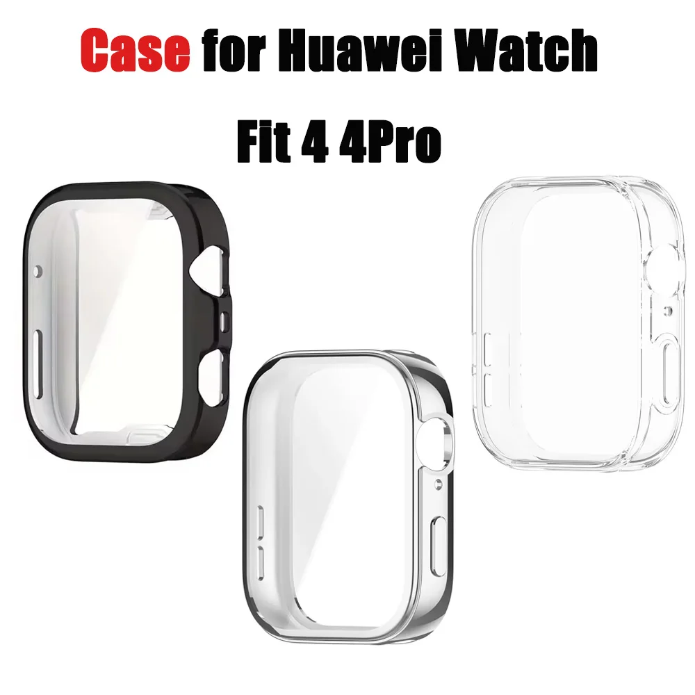 Soft TPU Case for Huawei Watch Fit 4 4Pro Smart Watch Strap Protective Bumper for Huawei Fit4 /4Pro Smart Accessories