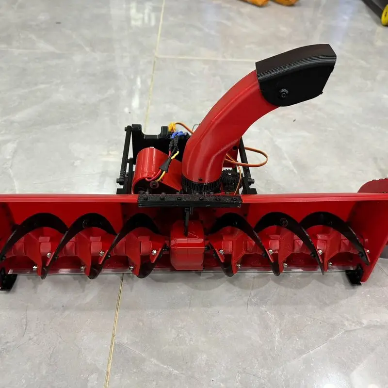 RC Snow Blower Attachment 1/10 Scale Simulation Snow Removal For  4 SCX10 RC4WD Lailalo MK07 RC Climbing Crawler Truck