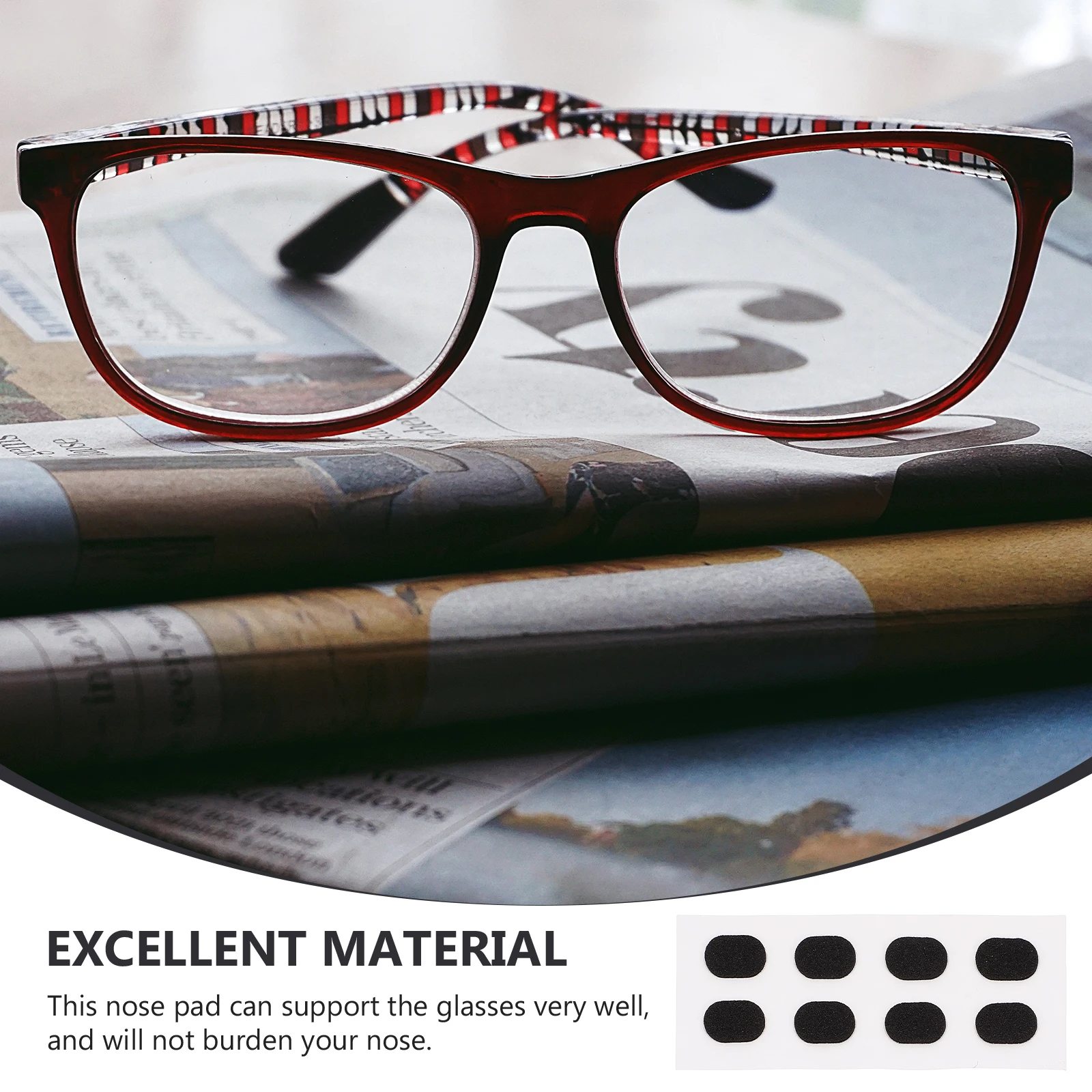 

80pcs Nose Pads for Glasses Comfortable Anti slipping EVA Material Patches High Quality Practical Accessories