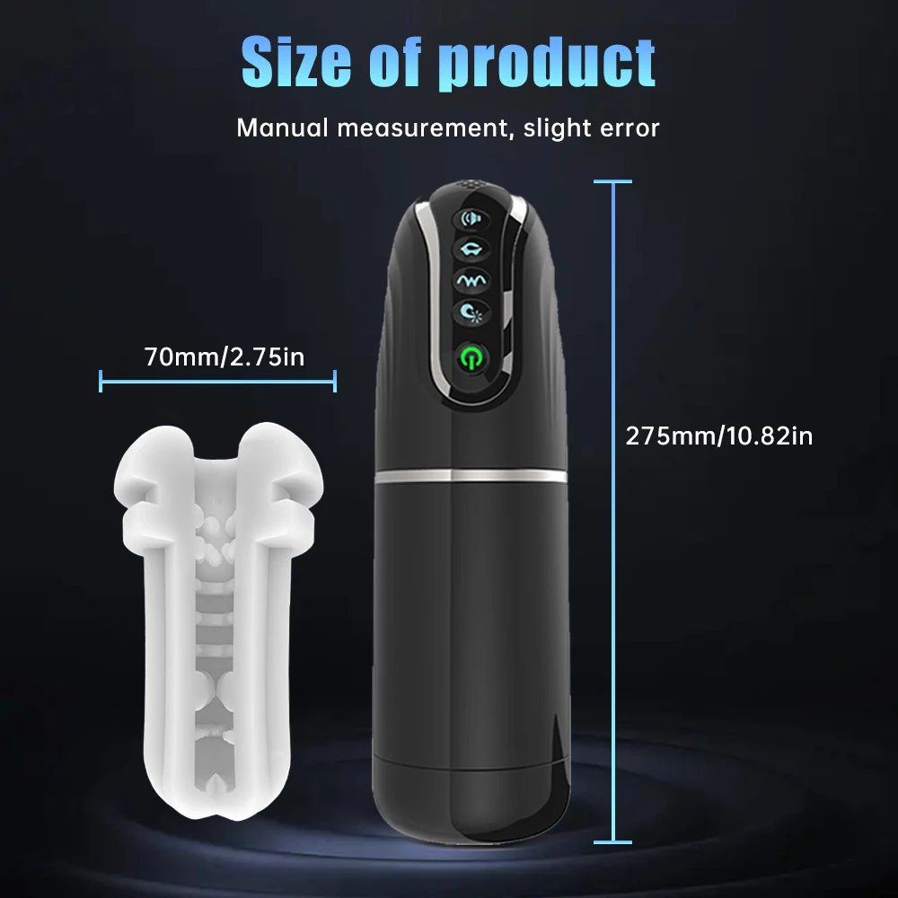 Automatic Masturbator for Men Sucking Vibrating Real Pussy Blowjob Machine Male Sex Toy Men Masturbation Cup Adult Goods for Men