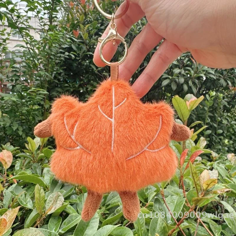 🍁 |   Leuke creatieve esdoornblad leuke pluche sleutelhanger Kawaii rugzak charme voor meisjes herfst kerstcadeau decor 🎄