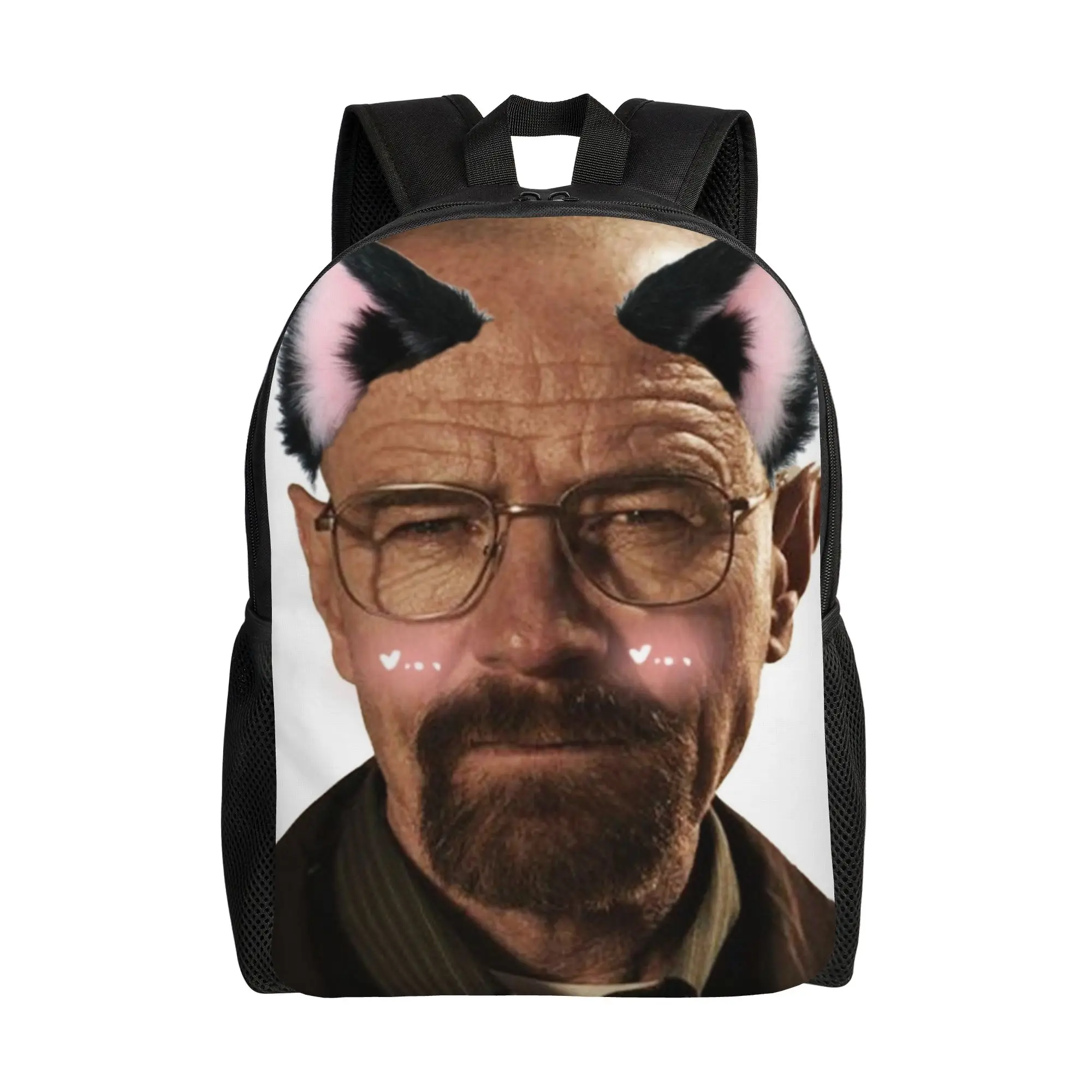 

Walter White Movies Breaking Bads Fashion Backpack Sports High School Work Daypack for Men Women Laptop Computer Canvas Bags