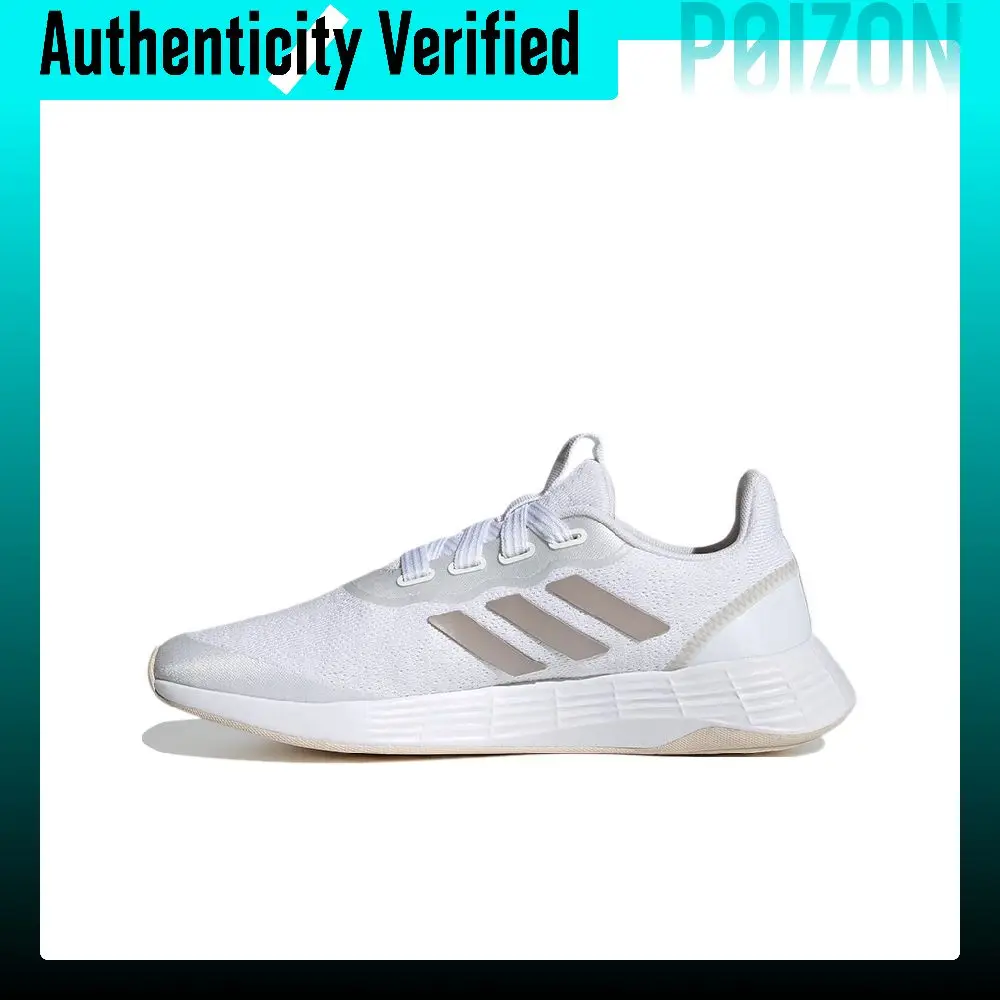 Adidas Qt Racer Sport Running Shoes Women's Low-top White Gold FY5360