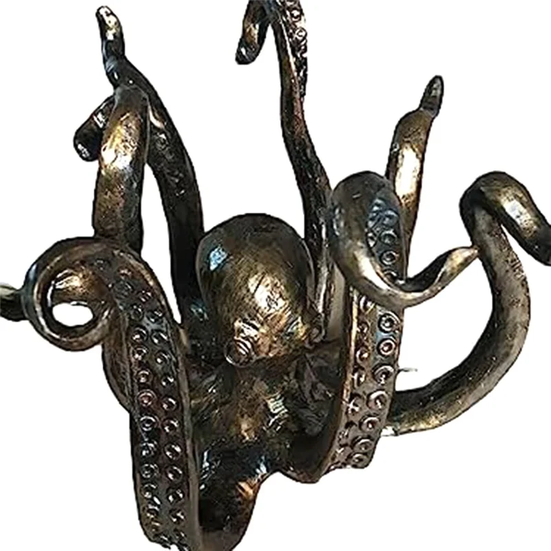 

Octopus Coffee Mug Holder, Retro Style Resin Octopus Cup Holder, Mug Tree For Counter, Jewellery Hanging Rack Easy To Use Bronze