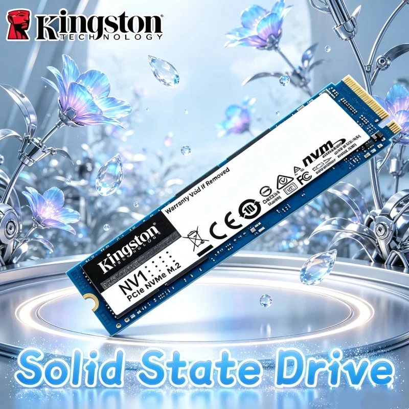 Kingston NV1 M.2 2280 NVMe PCIe SSD 250GB 500GB 1TB Unidade de Estado Sólido Interna Estável e Durável para Notebook e Desktop