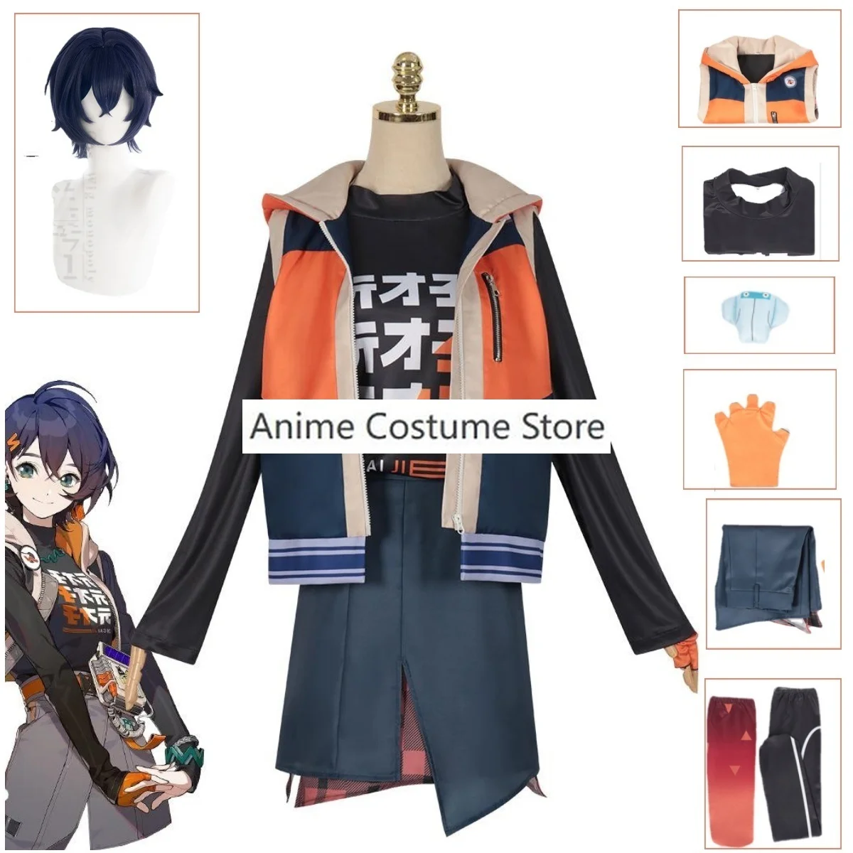 Zenless Zone Zero Ropesmith Wise Bell Store Manager Ladies Woman Cosplay Costume Cos Game Anime Party Uniform Hallowen Outfits