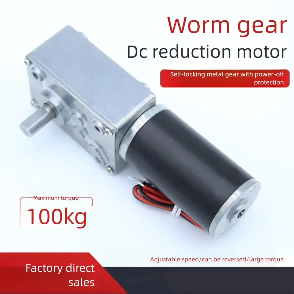 5840 Turbo Worm Micro DC Gear Motor Self-Locking Speed Regulation Low Speed 31ZY Motor 12V24V