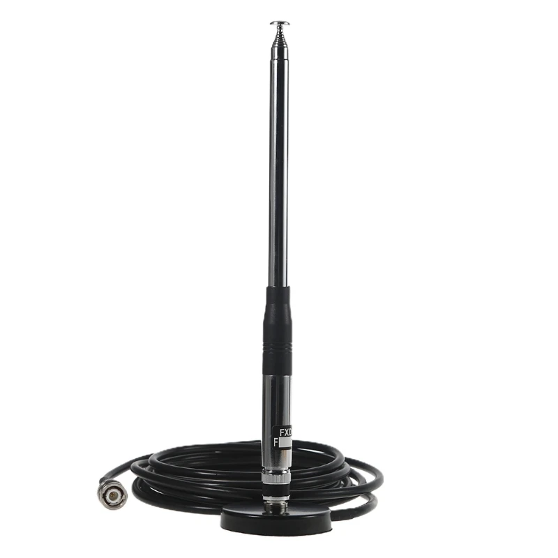 27MHz Retractable Long CB Radio Antenna Handheld Radio Telescopic Antenna with BNC Connector for ICOM IC-V8 IC-V80