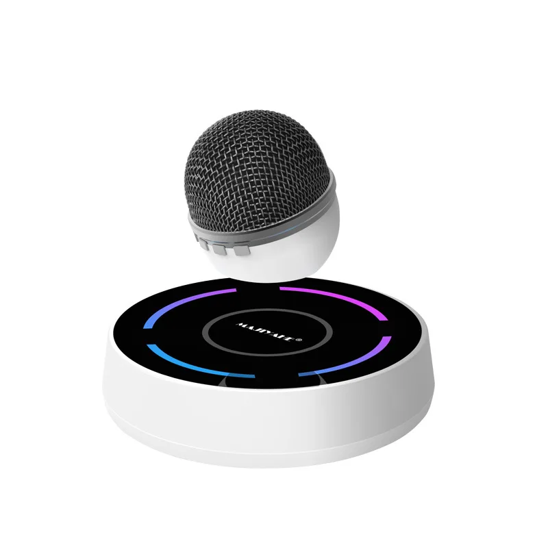 Creative magnetic levitation wireless speaker computer games live microphone