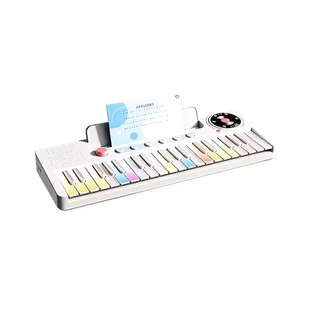 37 Key Electronic Piano 22 Timbre Learning Music Children Electronic Organ LED Colorful Lights Small Piano Keyboard Baby