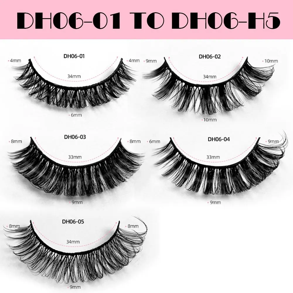 Mix Stijlen Russische Volume Russische Wimpers Herbruikbare Pluizige 10-23mm Russische Volume DD Krul Valse Wimpers