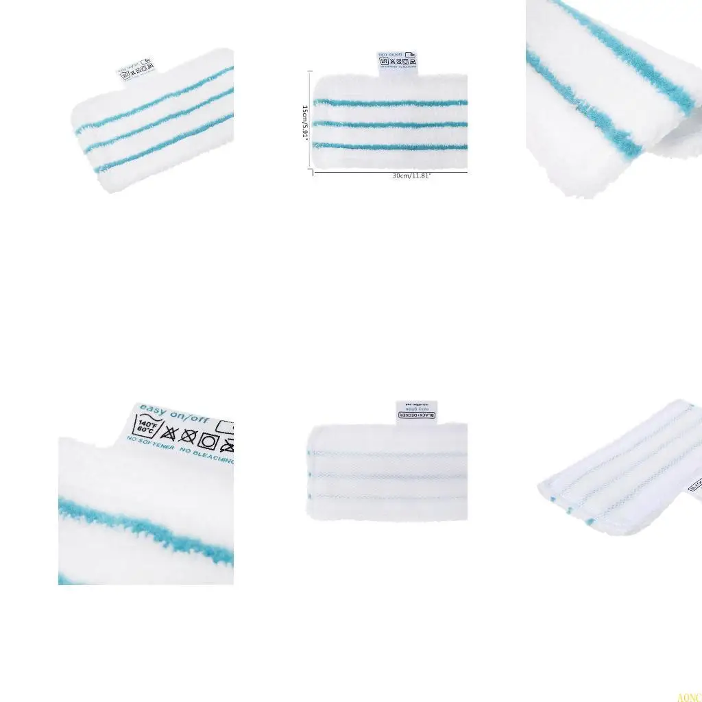 وسادات تنظيف من الألياف الدقيقة قابلة لإعادة الاستخدام A0NC لقطع غيار منظف البخار بلاك اند ديكر FSM1610/1630