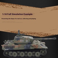 2.4g Full Proportional Remote Control Simulation Of German Panther Style Continuously Variable Transmission Military Tank Model