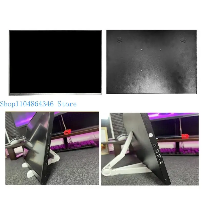 

5asd 14Inch FHD Portable Display USB C HDTV Plug Play Thin Design for Phone