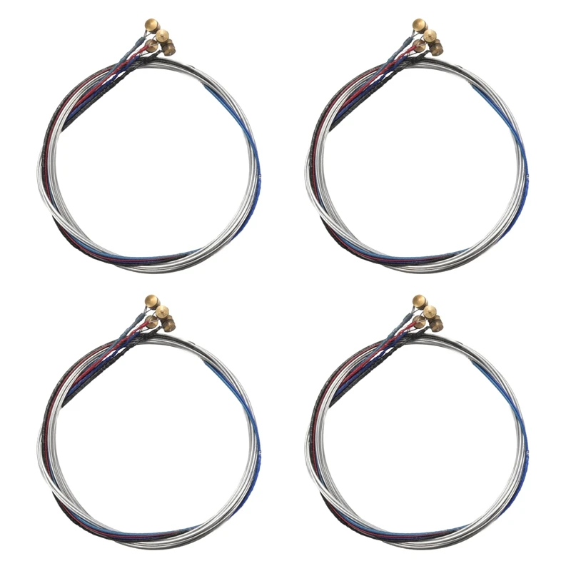 سلسلة الكمان V68 2 مجموعة سلاسل الكمان 16 قطعة E A D G لـ 1/8 1/4 1/2 3/4 4/4 الحجم المشترك