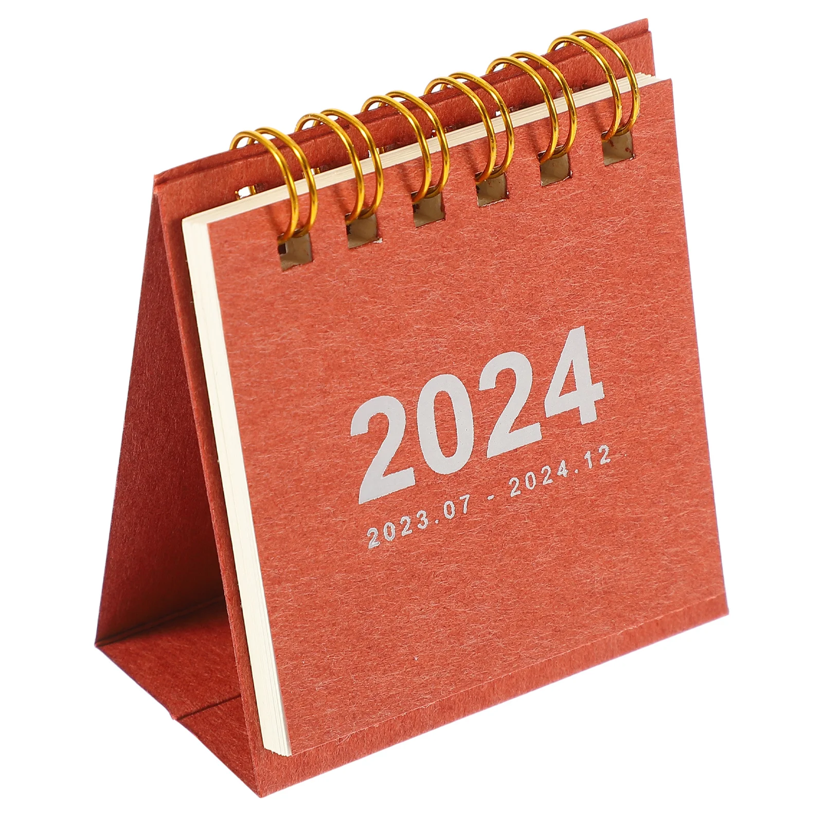 

Small 2024 Desk Calendar Paper Desktop Standing Month Calendar Office Table Decorative Home Accessory Home Accessory
