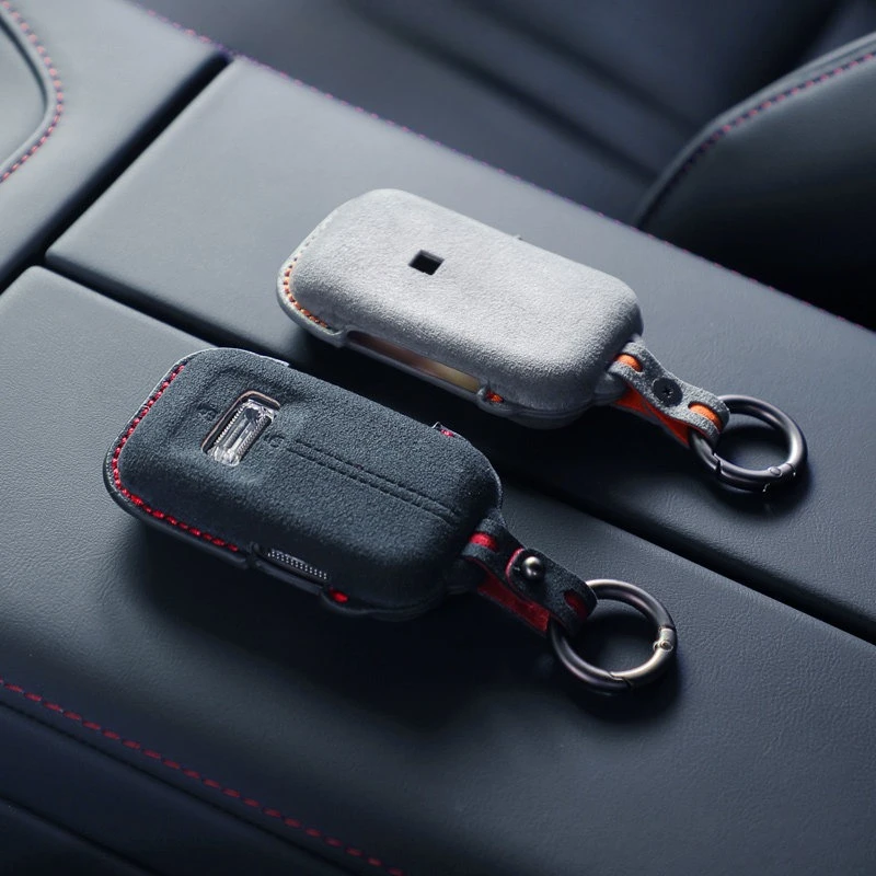 

Car Key Case Cover for Zeekr 9X 8X 001 2026 High-quality Suede Bluetooth Car Key Case Protective Cover Accessories