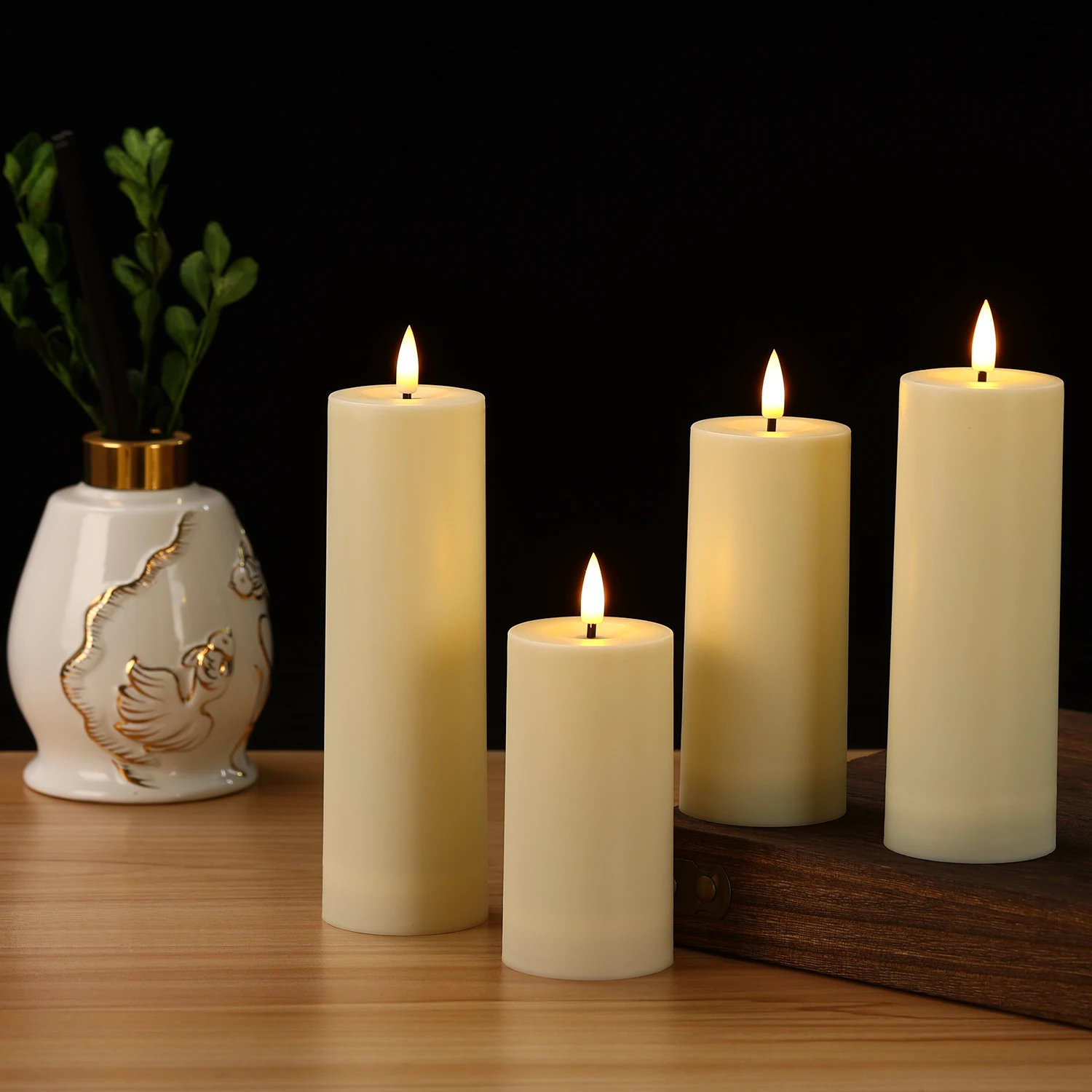 12pcs Flameless Candle Light Waterproof LED Flickering Candles Tea Lights with Remote Timer Wedding Birthday Decor Fake Candles