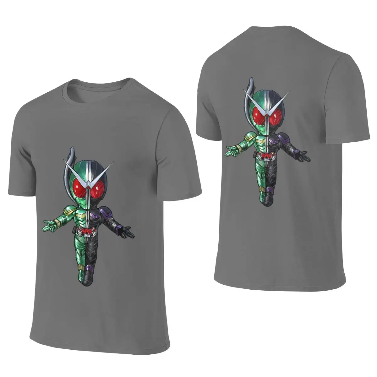 Kamen Rider Ultra-Minimalist Reversible T-shirt Urban Light Mature Korean Atmosphere Short Sleeve