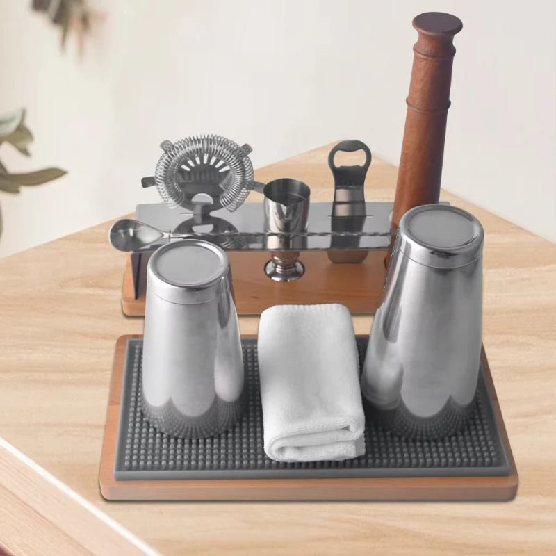 

High Quality Bartender Martini Shaker 11 Pcs Boston Cocktail Shaker Set Professional Bar Tool Set Bar Accessories