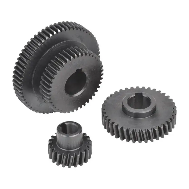 ABHU Steel Pinion Gear Set(3PCS) For WMD16V WMD20V Milling Machines-Black Shafting Gears 212 209 230