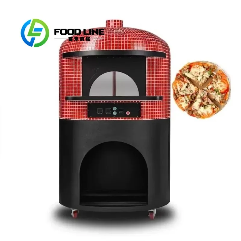 Commercial Pizza Oven Italian Gas and Electric with Ceramic Stone for Restaurants Industrial Size