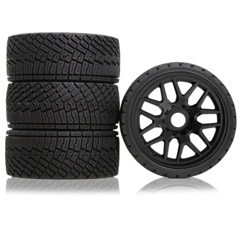 

1/8 1/7 RC On Road Tires and Plastic Wheels 17mm Hex Tyres for 1:8 1:7 Drift Car ARRMA Losi Kyosho Tamiya HPI WR8 HSP