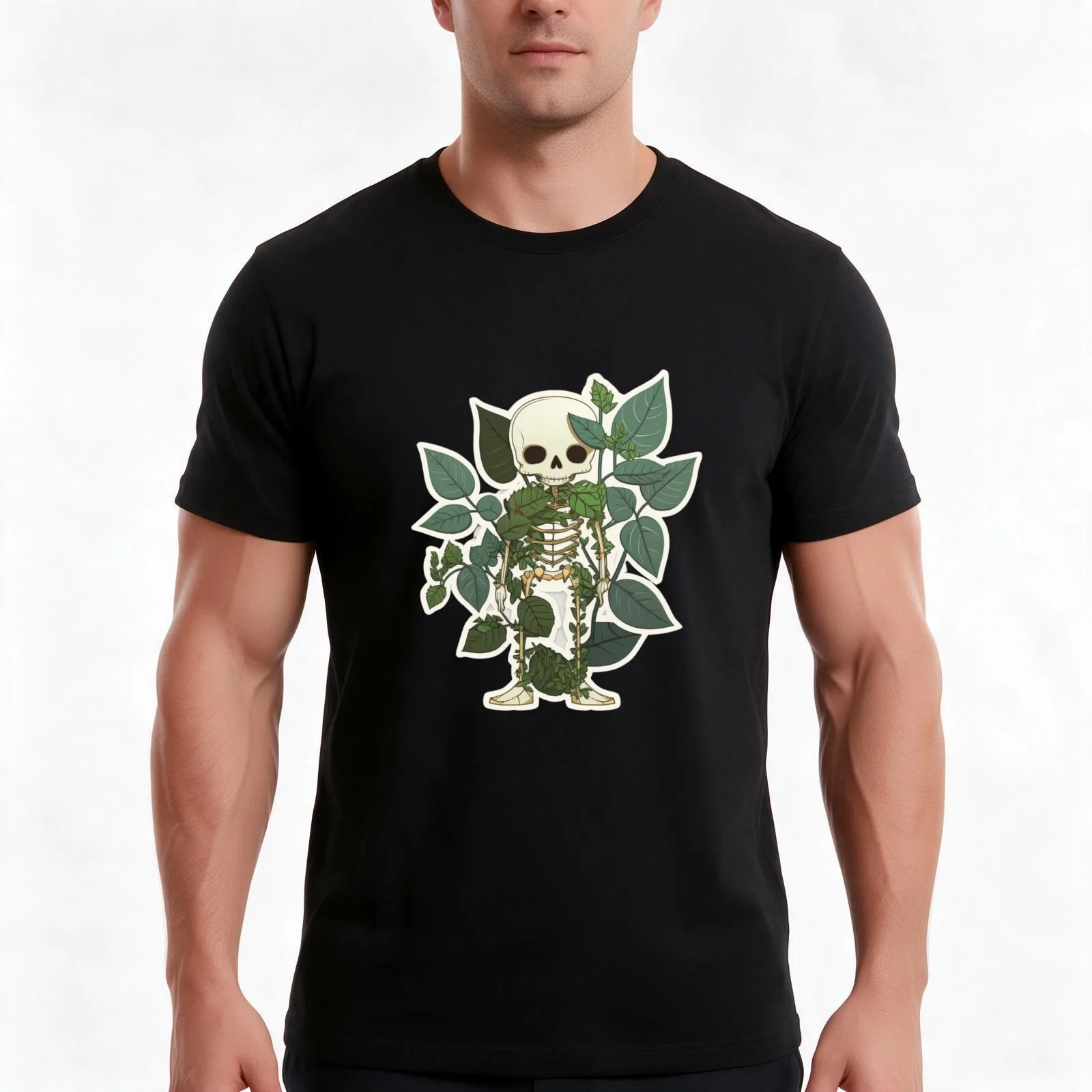 Bones and Botany Mothers Day T-Shirt Summer Casual Cotton Tee Oversized Streetwear Tops Vintage Graphic Print 100% Cotton