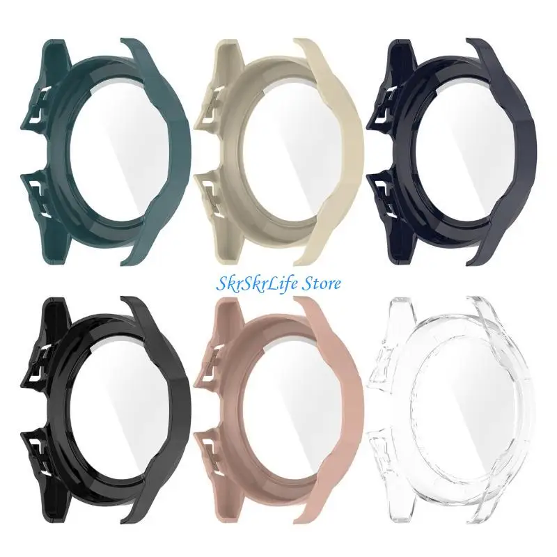 

E65E PC Glass Screen Protector Integrated Full Coverage Cover Antiscratch Shell Watch Housing Sleeve Suitable For Watch Sport