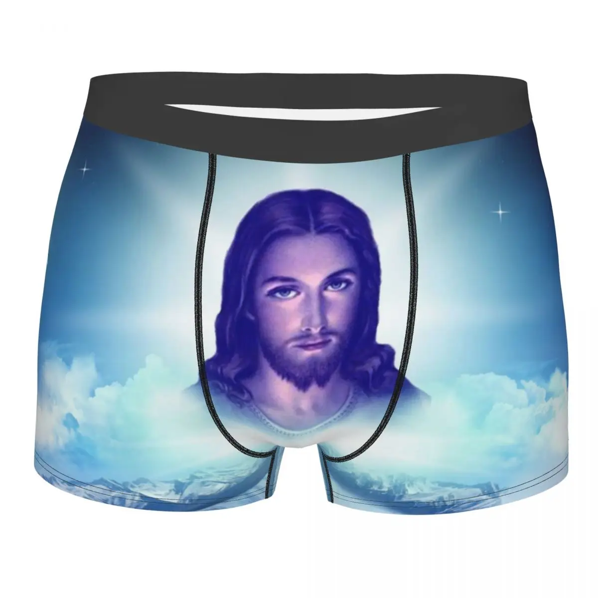 Custom Savior Jesus Christ Underwear Men Breathbale Christian God Boxer Briefs Shorts Panties Soft Underpants For Homme