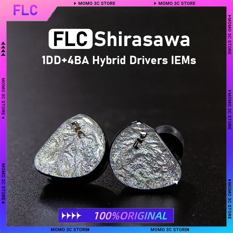 

FLC Shirasawa 1DD + 4BA Гибридные драйверы IEMs Loop Iron Custom 3,5 мм/4,4 мм Кабриолетные наушники-вкладыши для мониторинга