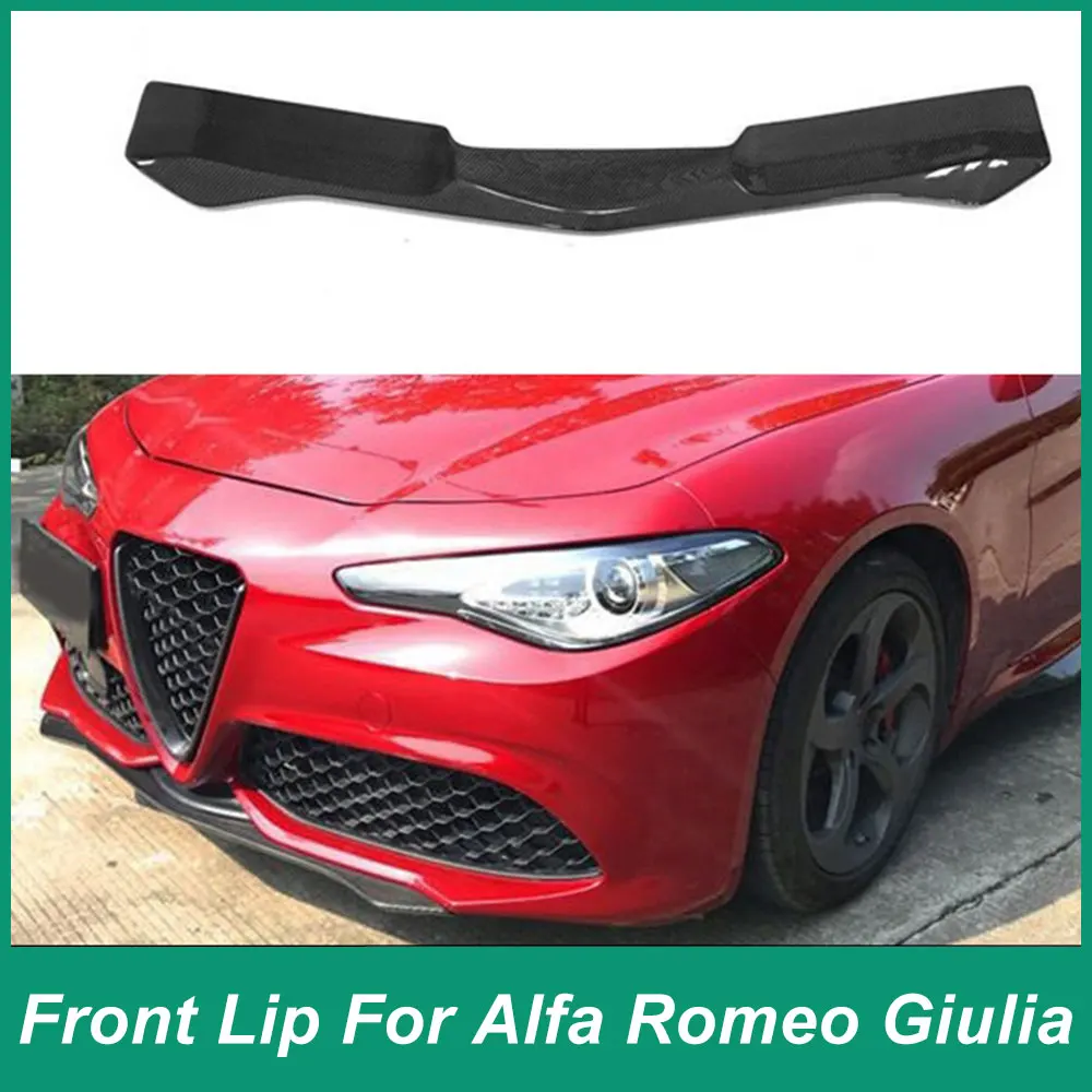 For AIfa Romeo Giulia Sport Quadrifoglio 4-Door Sedan Front V-Shaped Grille Frame Racing Front Bumper Grille Lip Chin 2016-2018