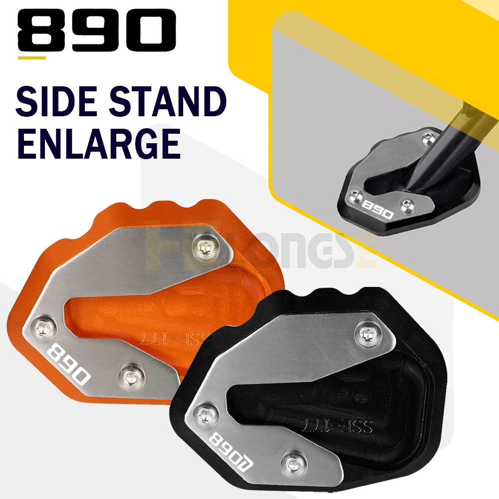 

For KTM 890 Duke R Motorcycle Side Stand Enlarge Pad Kickstand Support Plate 890DUKE 890 DUKE 890 R Duke/R 2019-2021 2022 2023