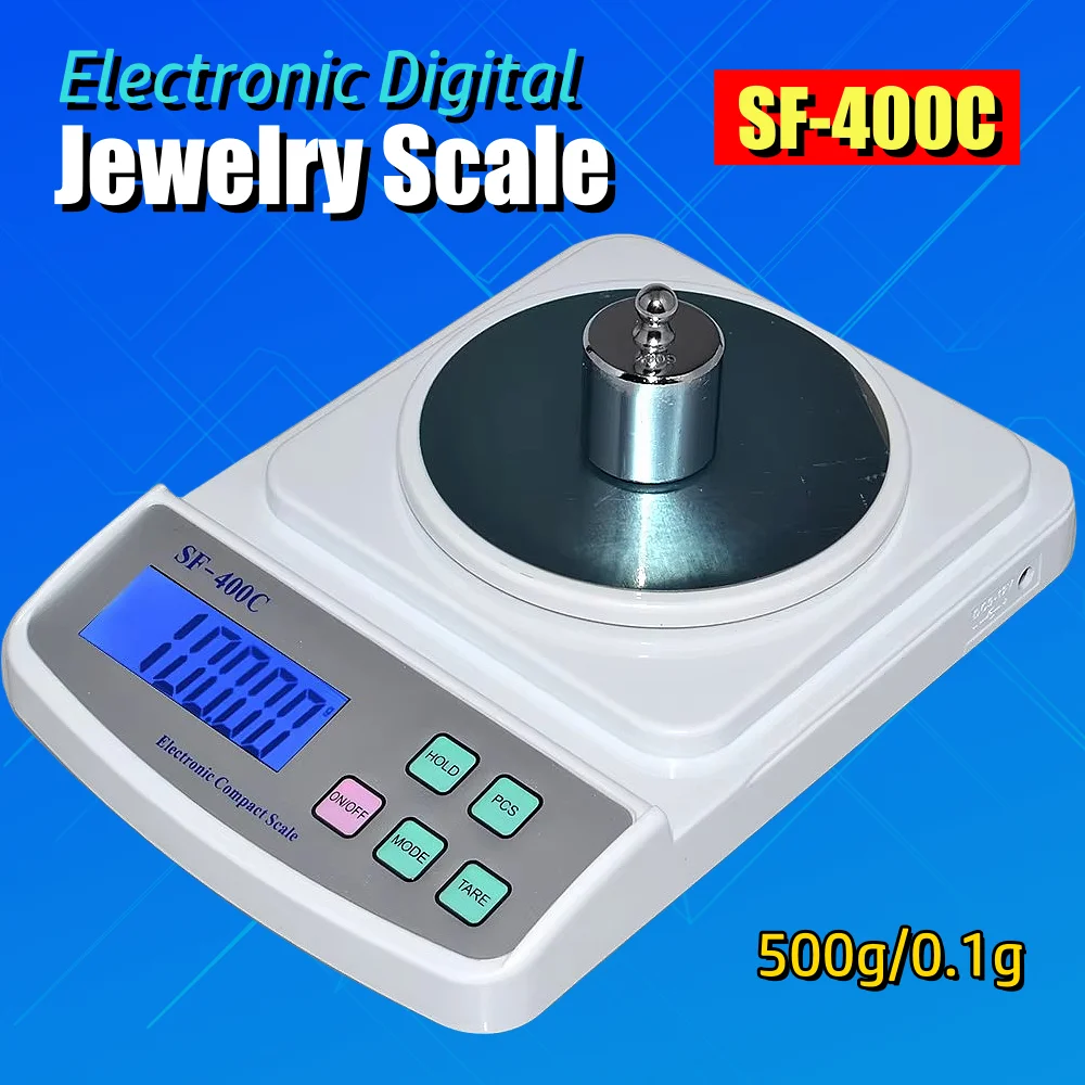 500g/0.01g Portable Jewelry Balance Scales High Precision Digital Display Electronic Scale For Gold Precious Metal