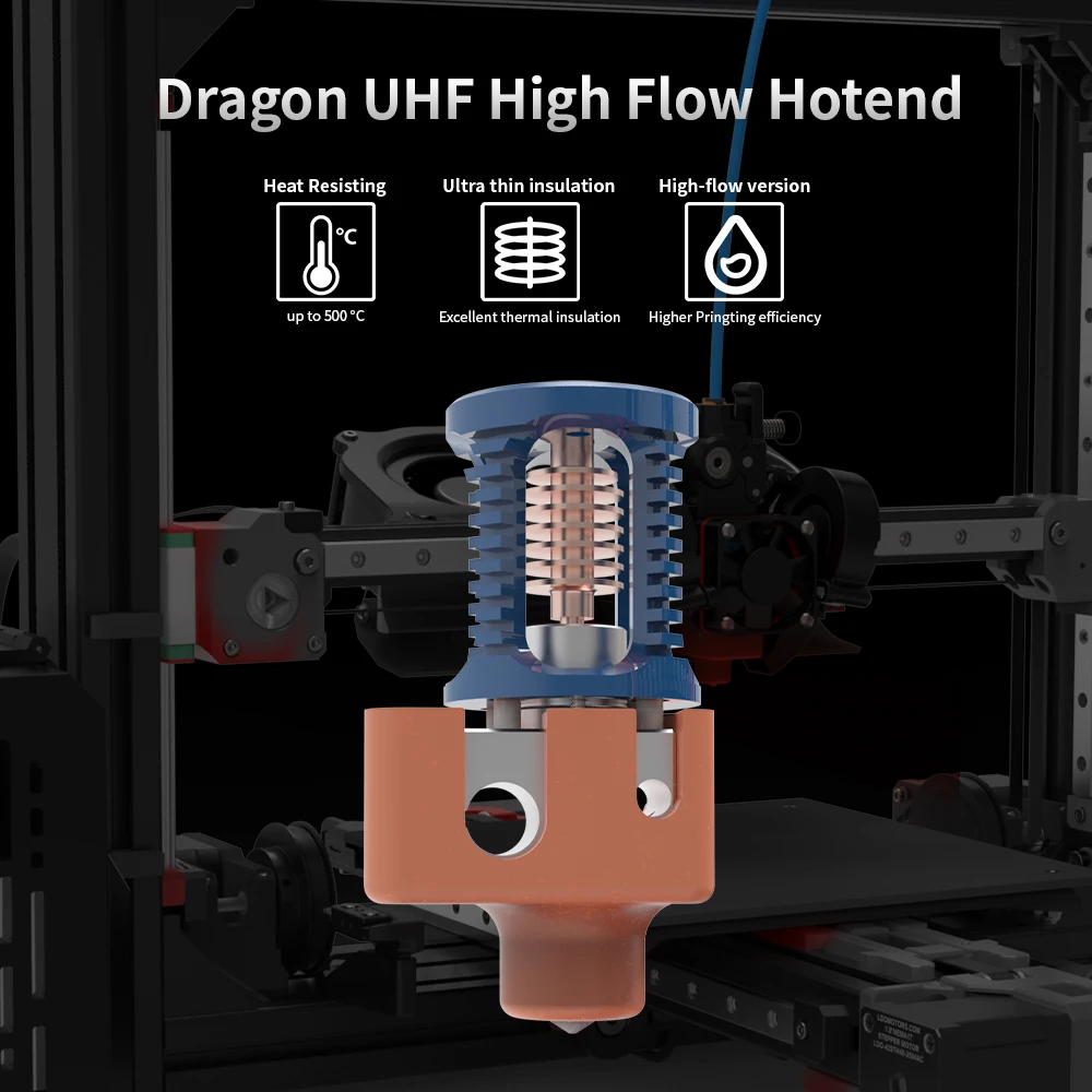 Imagem -03 - Stinger-impressora 3d Atualizada Cnc Sherpa Mini Dragon Hotend Alto Desempenho Velocidade e Precisão lh