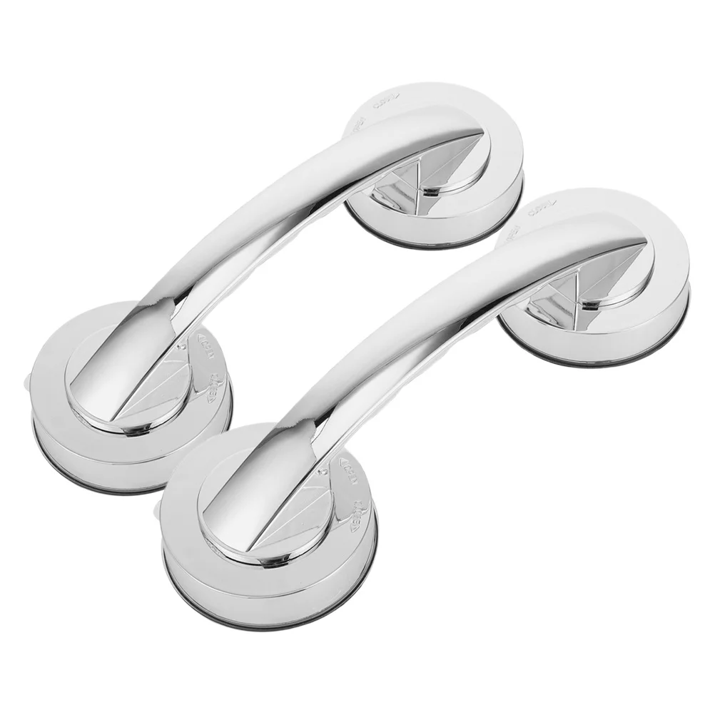 

2Pcs Suction Cup Shower Handles Strong Adhesive Grab Bars Bathroom Safety Removable Portable Heavy Duty Suction Cups