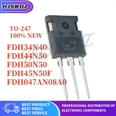 5PCS Brand New FDH44N50 FDH45N50F FDH047AN08A0 FDH34N40 FDH50N50  TO-247 MOSFET electronic transistor High-power In Stock