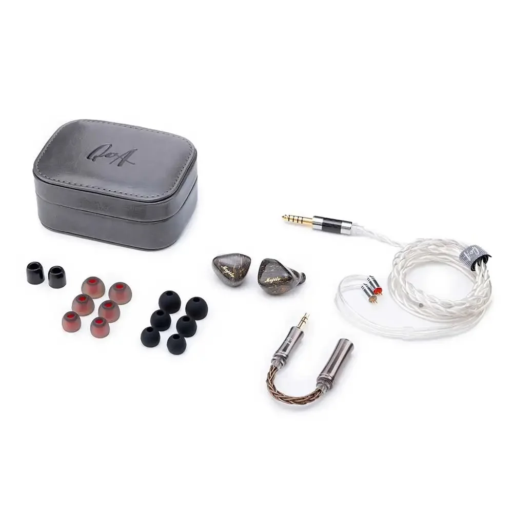 Kinera QoA 새로운 모히토 2 이어폰 2 Sonion BA + 4 Knowles 6BA 드라이버 모니터 HiFi DJ, 2Pin 실버 도금 구리 케이블 포함