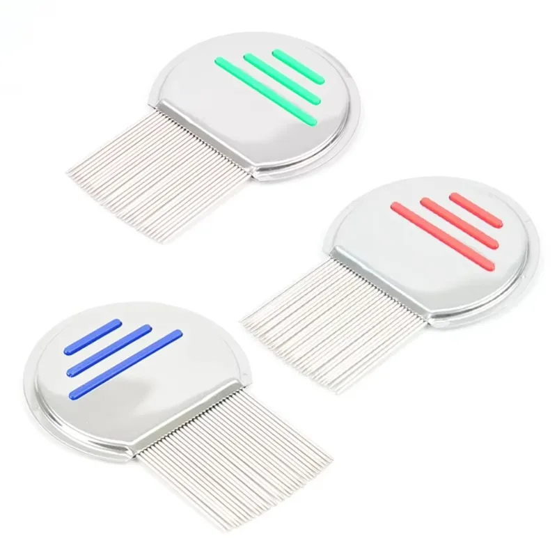 Stainless Steel Terminator Lice Comb Children Hair Removal Headdress Super Density Teeth Remove Comb Dog Brushes Accessory