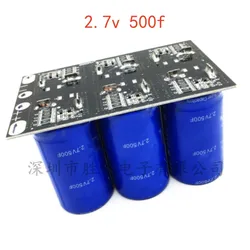 Farad Super Capacitor, 2.7V, 500f, carro Placa De Protetor, Capacitor Automotivo, Novo, 1Pc