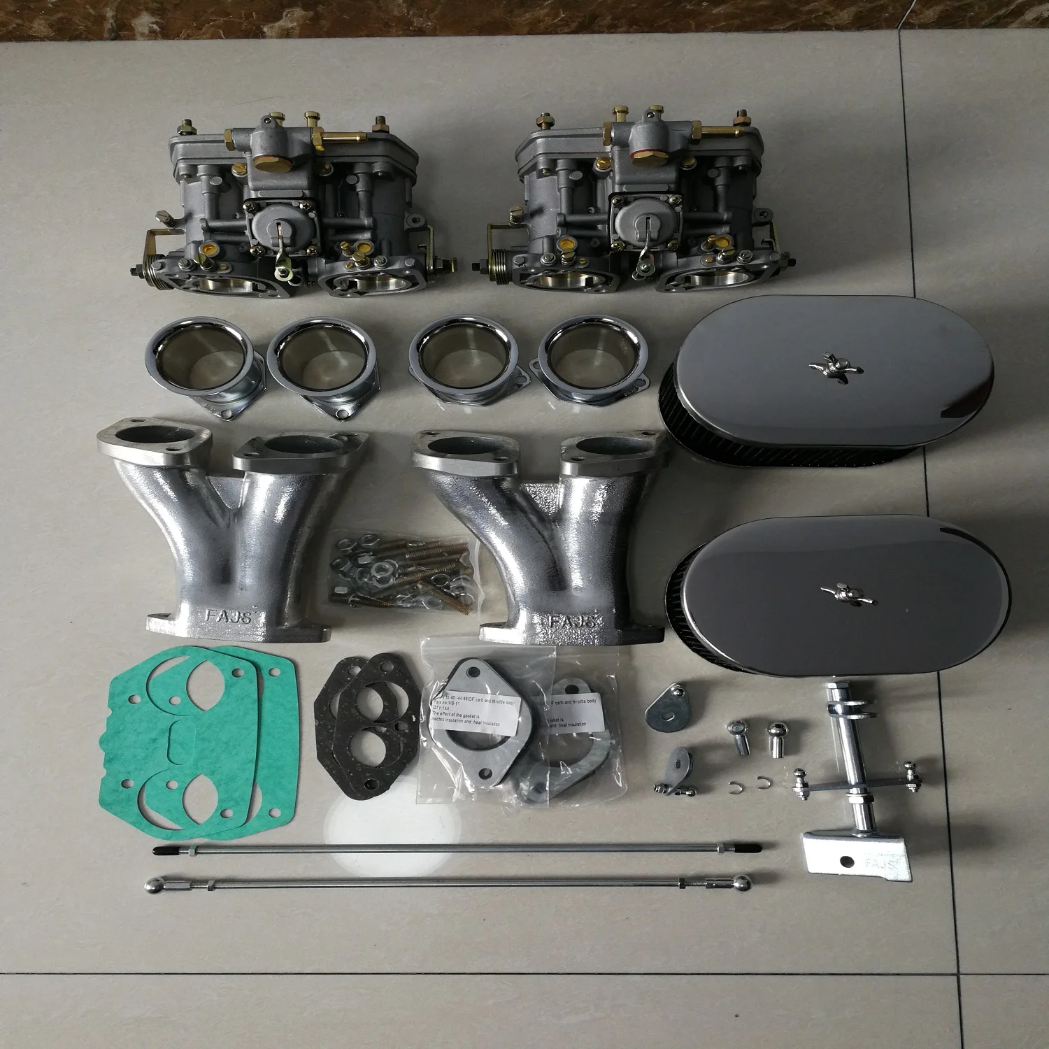 FAJS NO CZ1-1-44-2 for VW TYPE 1 EMPI HPMX WEBER IDF DUAL 44mm CARB KIT - view 3