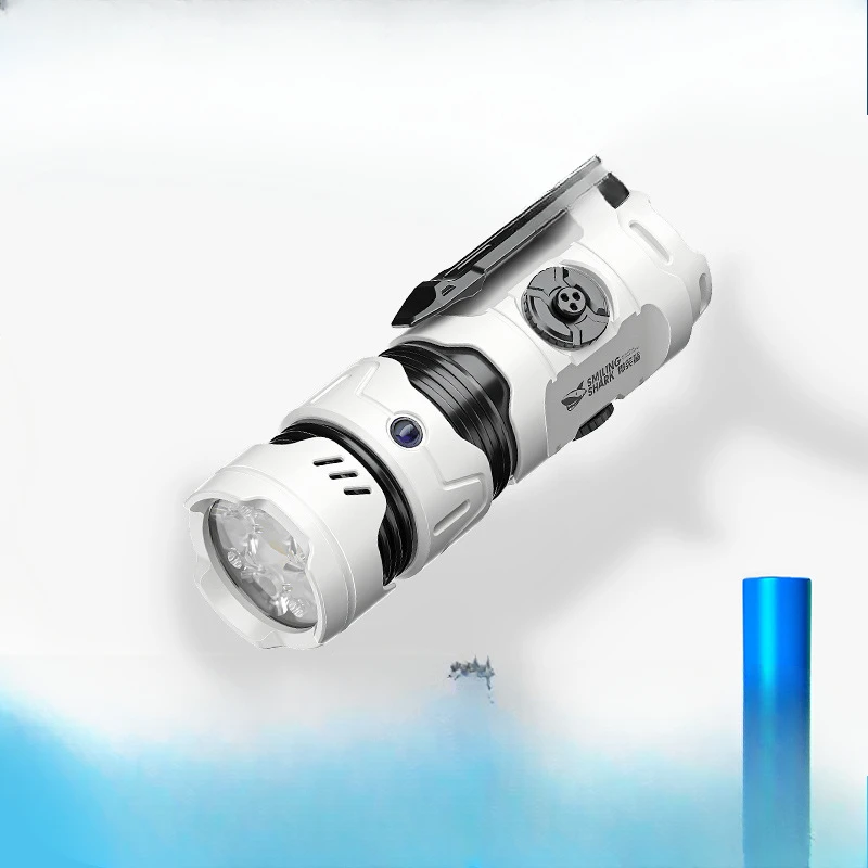 2pcs/lots Titanium Alloy Lighting Strong Light Portable Small Flashlight