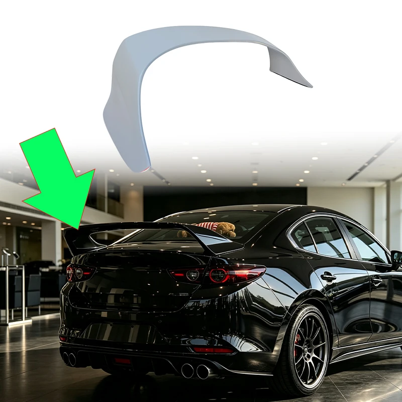Next Gen Axela High Stand Rear Wing For Mazda3 2020 Sedan High Performance Car Exterior Body Kit Racing Mod Parts