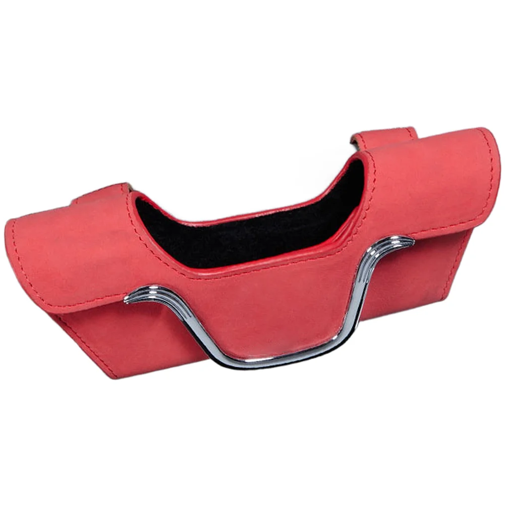 Suede Sun Visor Sunglass Storage Clip with Plush Interior Protection and One-Handed Magnetic Closure for All Vehicle Types
