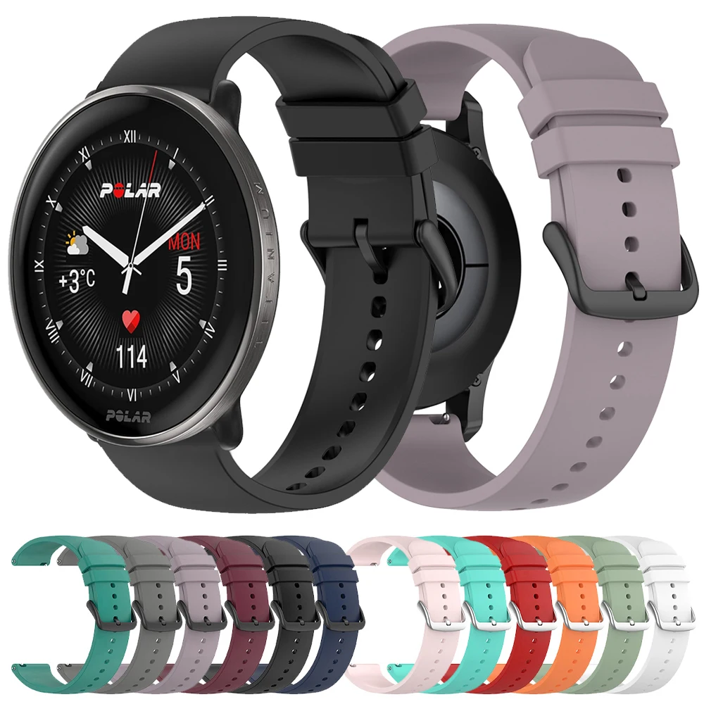 Sports Silicone Band For Polar Grit X X2 Pro/Vantage M3 M2 M V3/Ignite 3 2 Smart Watch Strap For COROS PACE 3 22mm 20mm Bracelet