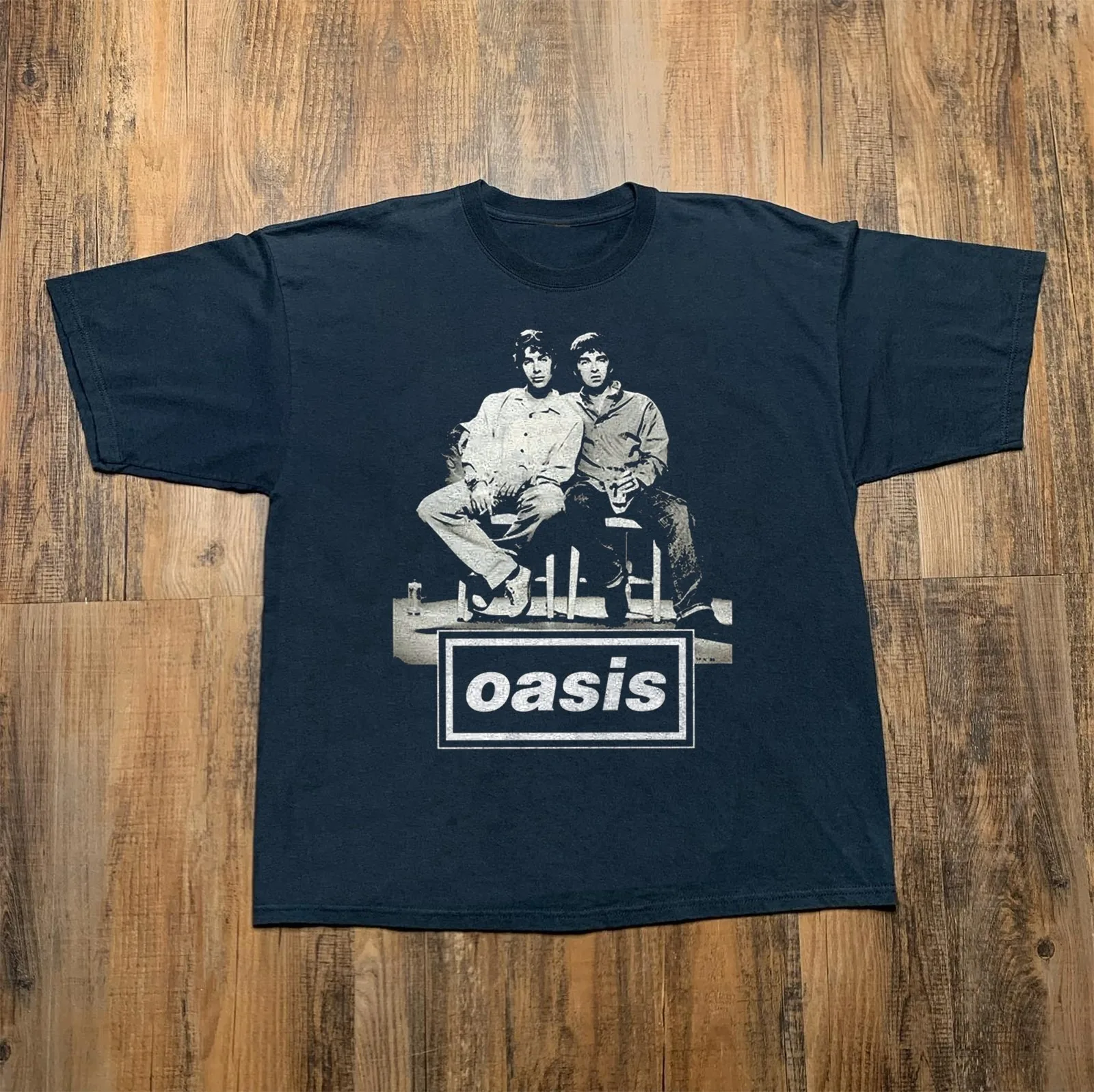 

Oasis Band Gallagher Brother Britpop T-Shirt Men's and Women's Short Sleeve Brand T-shirt Summer Tops Streetwear Men Clothing